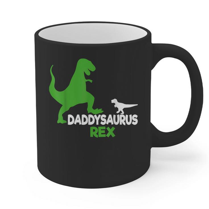 Father's Day Idea Daddysaurus Rex T-Shirt Graphic Print Coffee Mug