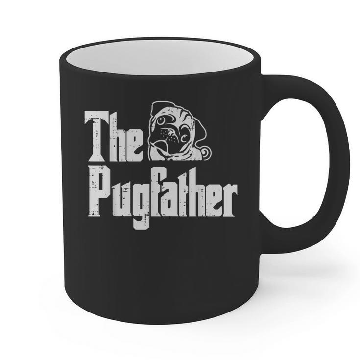 Fathers Day The Pug Father Pug Daddy Papa Fur Dad Dog Owner Graphic Print Coffee Mug