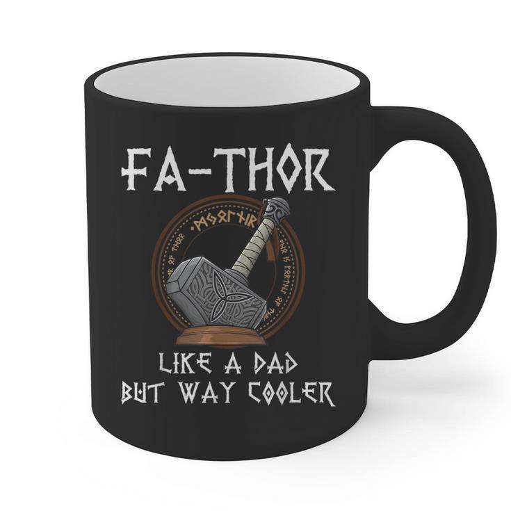 Fathor Dad Father Father's Day Classic Fit Short Sleeve T-Shirt Size Small Graphic Print Coffee Mug