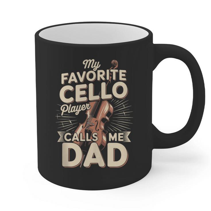 My Favorite Cello Player Calls Me Dad Fathers Day Graphic Print Coffee Mug
