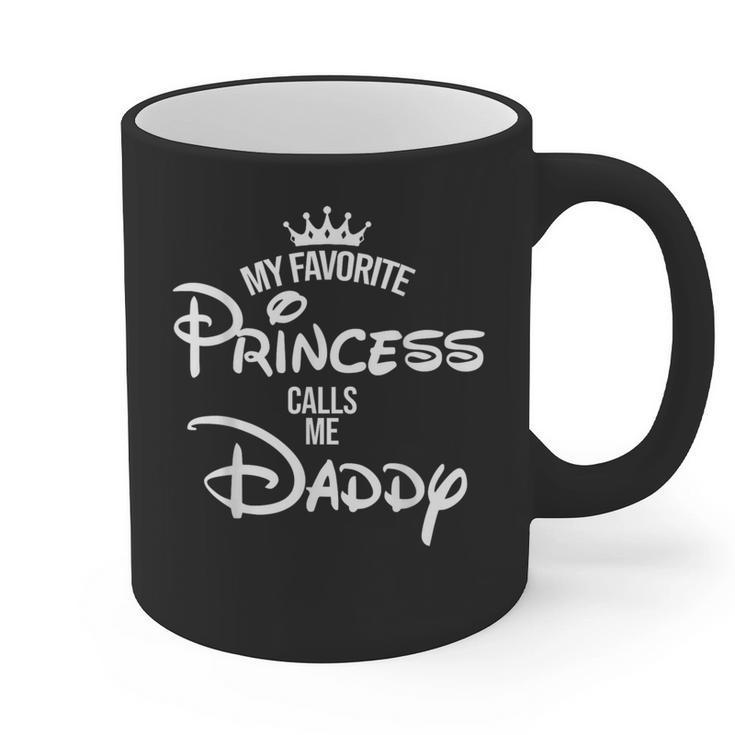 My Favorite Princess Calls Me Daddy Daddy Daughter T-Shirt Graphic Print Coffee Mug