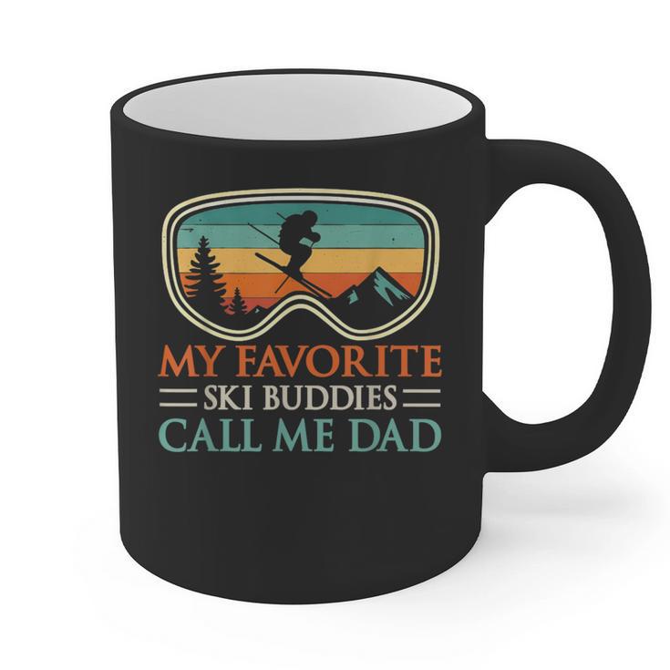 My Favorite Ski Buddies Call Me Dad Ski Dad Graphic Print Coffee Mug