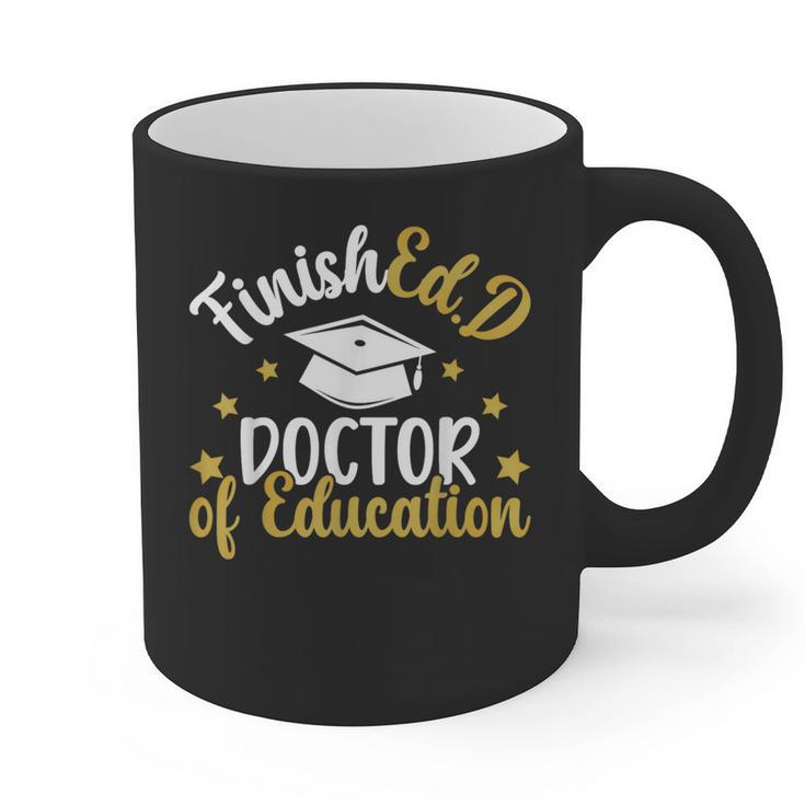 FinishEdD Doctor Of Education Graduation EdD Graduate Graphic Print Coffee Mug