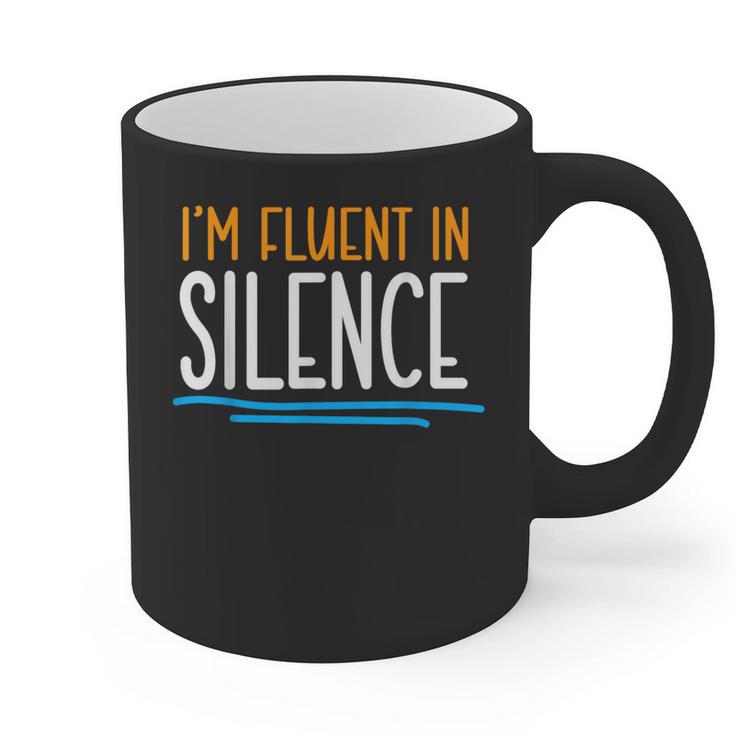 Im Fluent In Silence Introvert Graphic Print Coffee Mug
