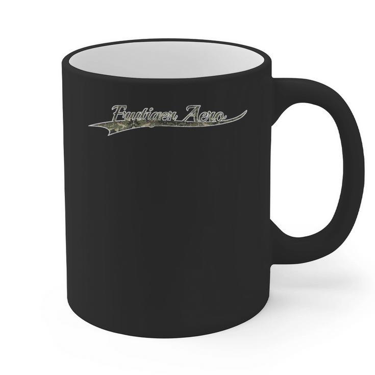Frutiger Aero Aesthetic Camouflage Vintage Inspired Graphic Print Coffee Mug