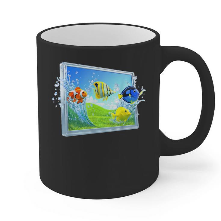 Frutiger Aero Fish Graphic Print Coffee Mug