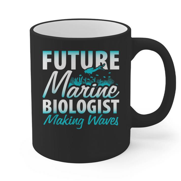 FUTURE MARINE BIOLOGIST MAKING WAVES Graduation T-Shirt Graphic Print Coffee Mug