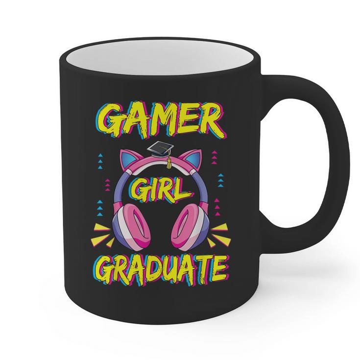 Gamer Girl Graduate Shirt Girls Kids Gamer Graduation Graphic Print Coffee Mug