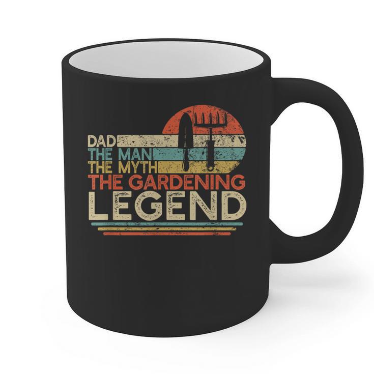 Gardener Dad The Man The Myth The Gardening Legend Graphic Print Coffee Mug