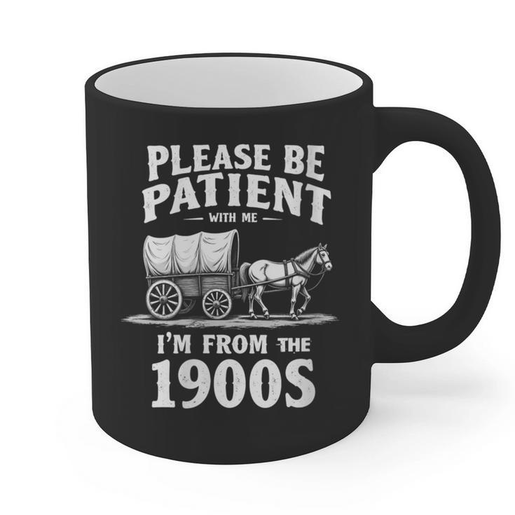 Gentle Nostalgia Plea Please Be Patient I'm From The 1900s Graphic Print Coffee Mug Gentle Nostalgia Plea Please Be Patient I'm From The 1900s Graphic Print Coffee Mug