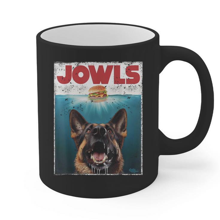German Shepherd Jowls Hamburger GSG Dog Mom Dog Dad Graphic Print Coffee Mug