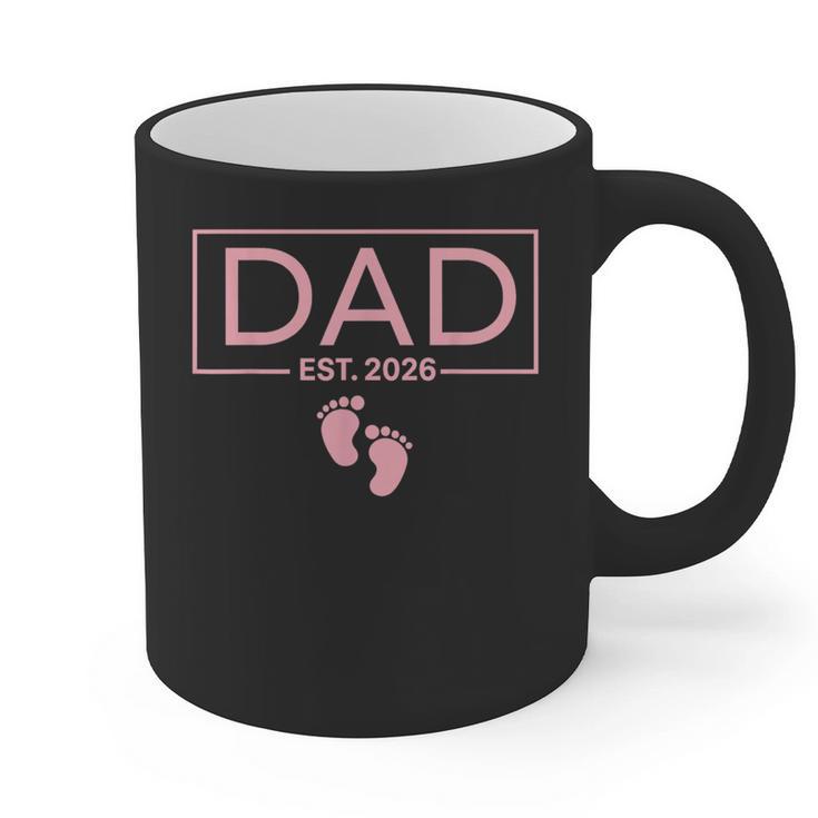 Girl Dad Est 2026 To Be First Time Girl Dad New Daddy Graphic Print Coffee Mug