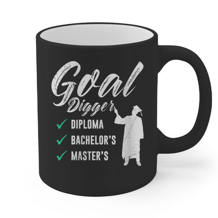 Goal Digger Diploma Master s Bachelor s Master Graduation Graphic Print Coffee Mug