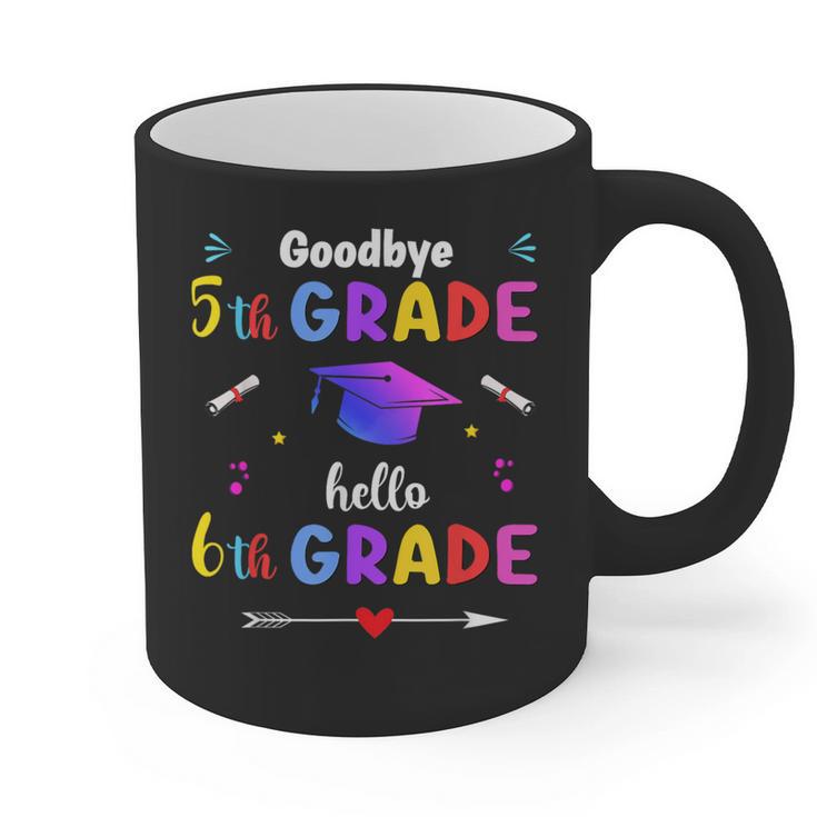 Goodbye 5th Grade Graduation Class Of 2023 Hello 6th Grade Graphic Print Coffee Mug