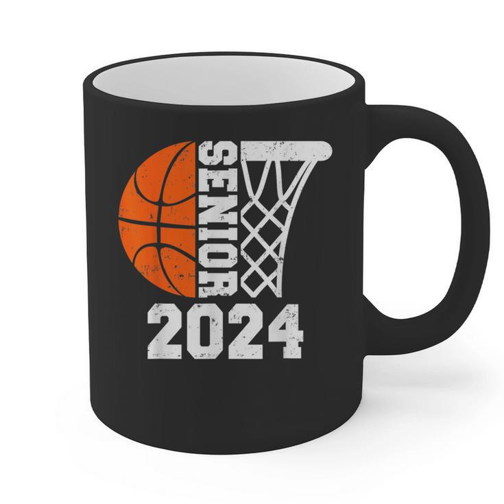 Graduate Senior Class Of 2024 Basketball Player Graduation Graphic Print Coffee Mug