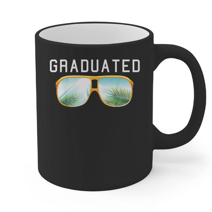 Graduated Graduation Tropical Sunglasses Graphic Print Coffee Mug