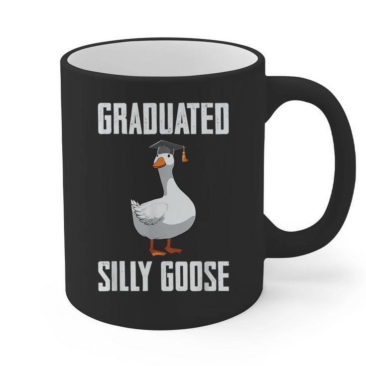 Graduated Silly Goose Student Graduation 2026 Grad Graphic Print Coffee Mug