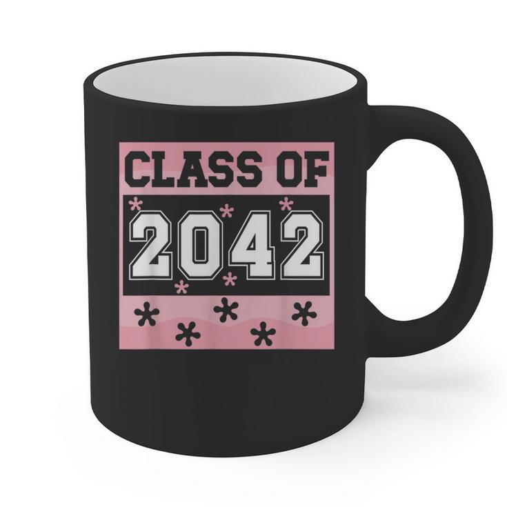 Graduating Class Of 2042 First Day Of School 2042 Graduation Graphic Print Coffee Mug