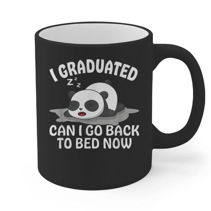 Graduation Animal Zoo Panda Bear I Graduated Panda Student Graphic Print Coffee Mug