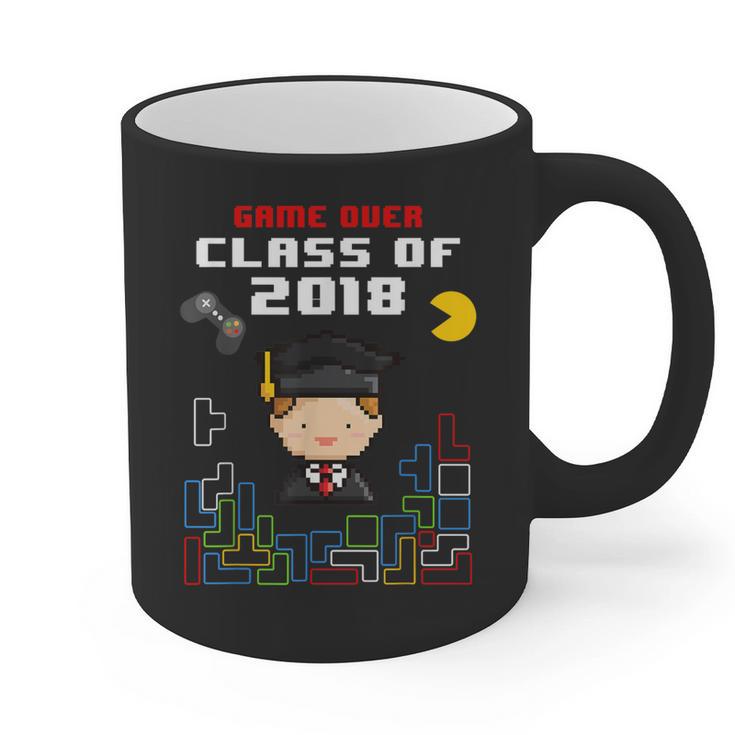 Graduation Class Of 2018 Game Over 8-Bit Gamer Graphic Print Coffee Mug