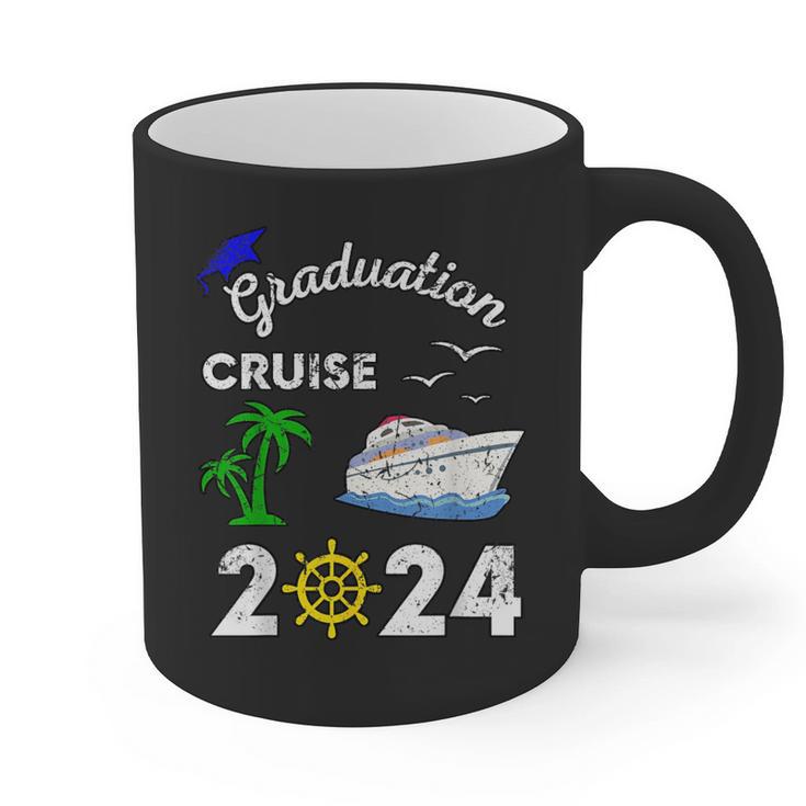 Graduation Cruise 2024 Ship Boat Vacation Summer Vacation Men Women Kids Graphic Print Coffee Mug