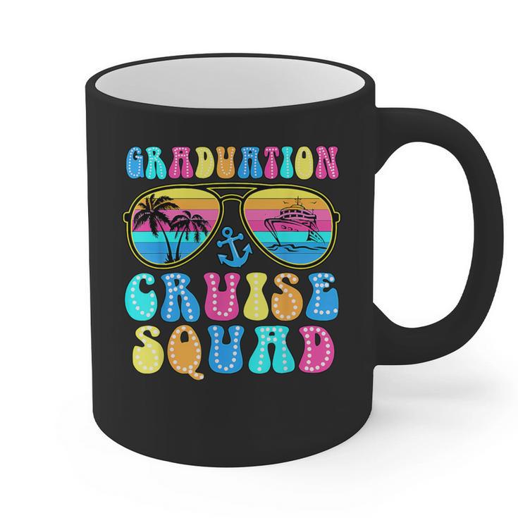 Graduation Cruise Squad Class Of 2025 Vacation Family Grad Graphic Print Coffee Mug