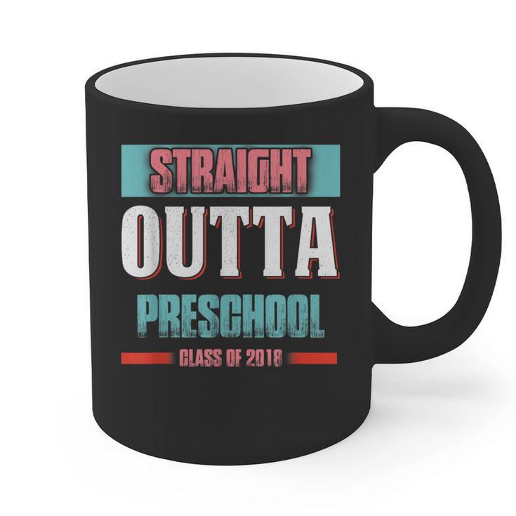 Graduation Shirt Straight Outta Preschool Class Of 2018 Tee Graphic Print Coffee Mug