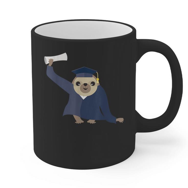 Graduation Sloth Lover T-Shirt Class Of 2019 Graphic Print Coffee Mug