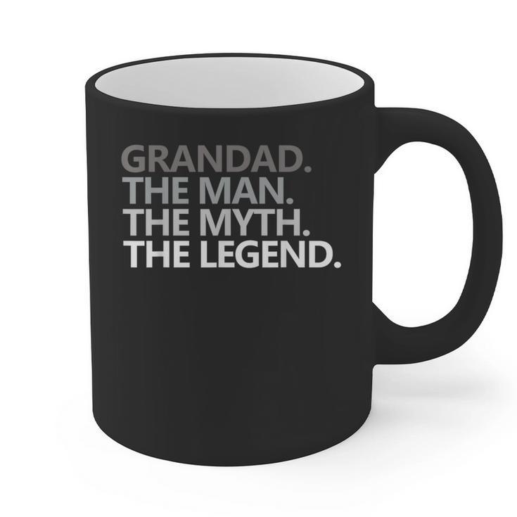 Grandad The Man Myth Legend Grandpa Papa Graphic Print Coffee Mug