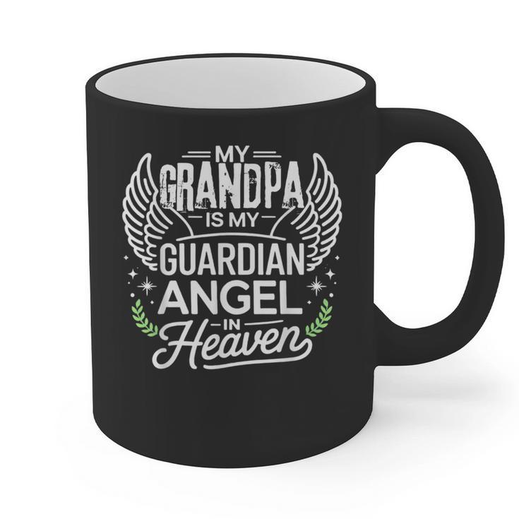 My Grandpa Is My Guardian Angel In Heaven Memory Memorial Graphic Print Coffee Mug