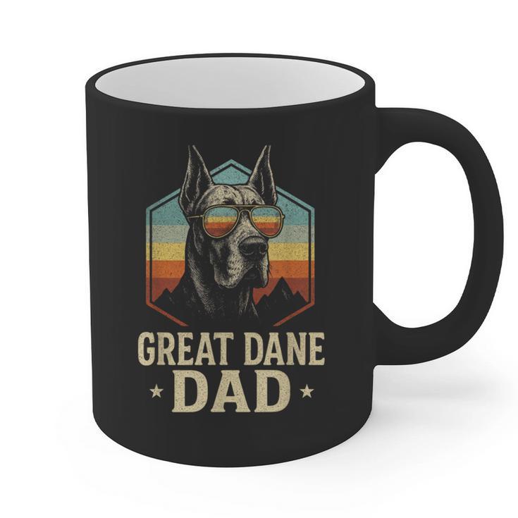Great Dane Dad Vintage Graphic Print Coffee Mug