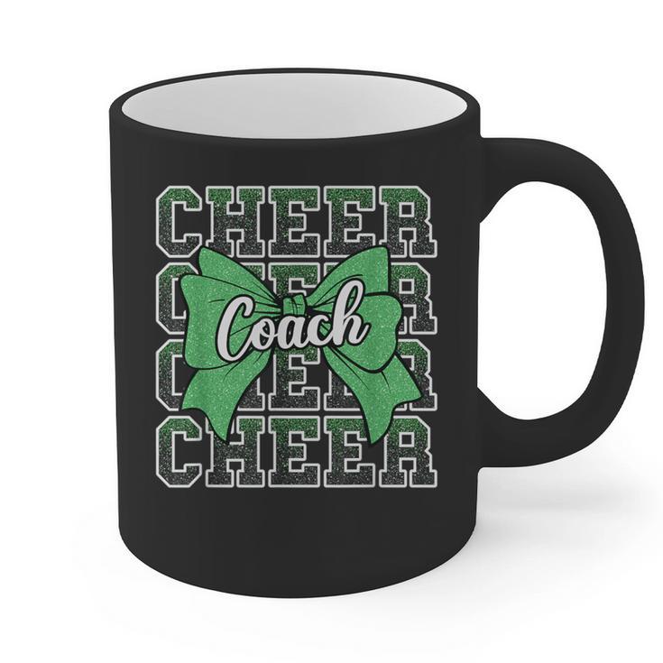 Green Sport Loud Proud Cheer Coach Dad Father's Day Graphic Print Coffee Mug