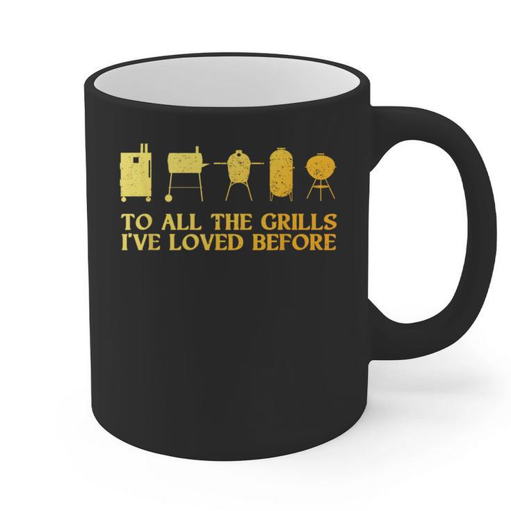 Grilling Art For Men Dad Barbecue Meat Smoking BBQ Graphic Print Coffee Mug