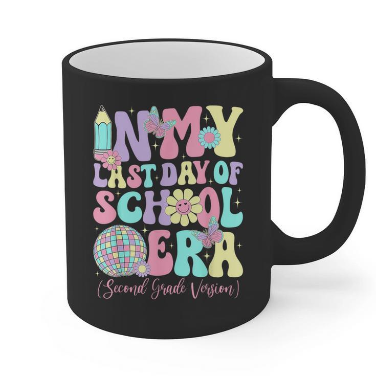 Groovy In My Last Day Of School Era Second Grade Graduation Graphic Print Coffee Mug