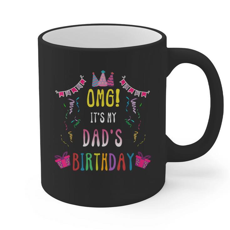 Happy Birthday Dad Graphic Print Coffee Mug