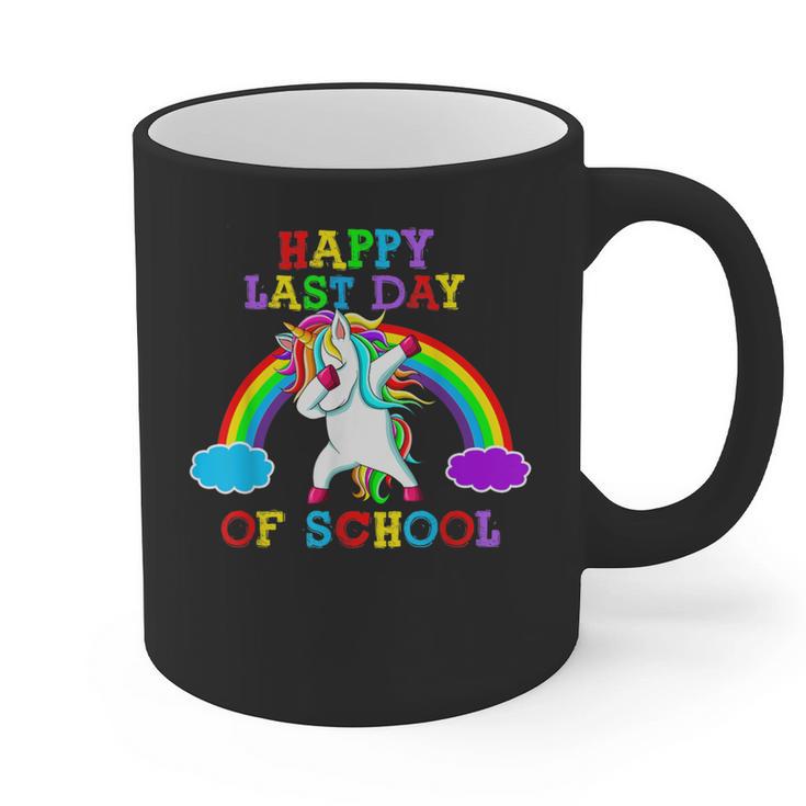 Happy Last Day Of School Teacher Student Graduation Unicorn Graphic Print Coffee Mug