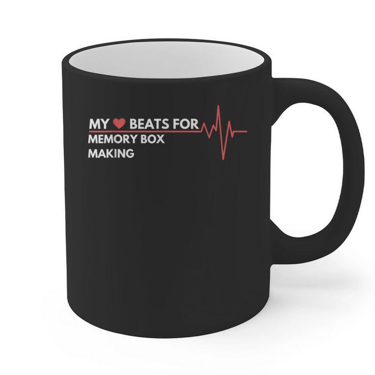 My Heart Beats For Memory Box Making Family Past Time Graphic Print Coffee Mug
