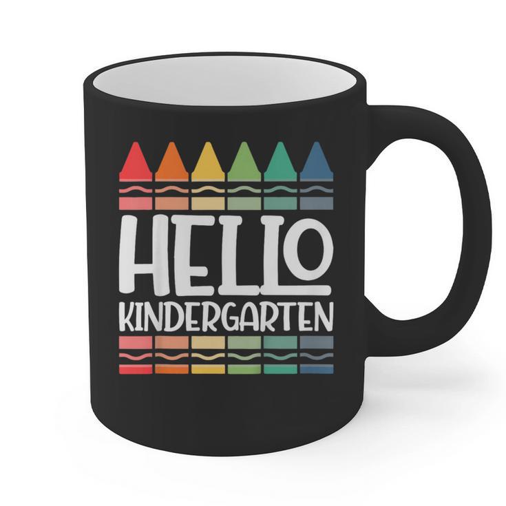 Hello Kindergarten First Day Back To School Graduation Graphic Print Coffee Mug