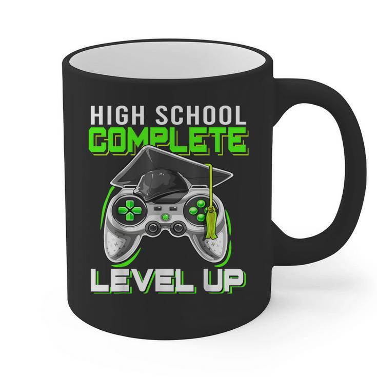 High School Level Complete Class Of 2024 Graduation Graphic Print Coffee Mug