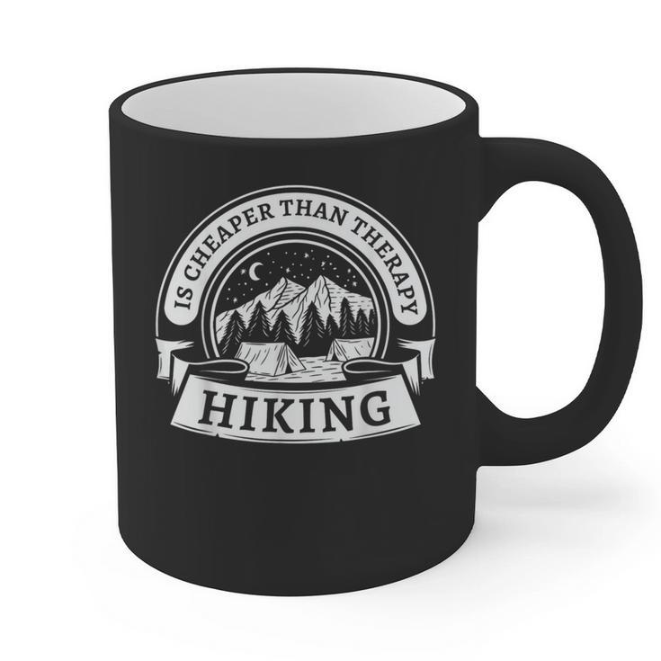 Hiking It's Cheaper Than A Therapy Introvert Shirt Graphic Print Coffee Mug
