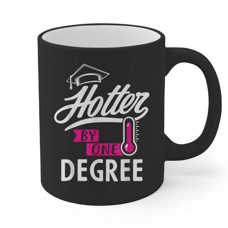 Hotter By One Degree Graduation Graphic Print Coffee Mug