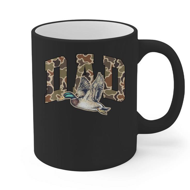 Hunting Dad Duck Camouflage Camo Preppy Camo Dad Camo Graphic Print Coffee Mug