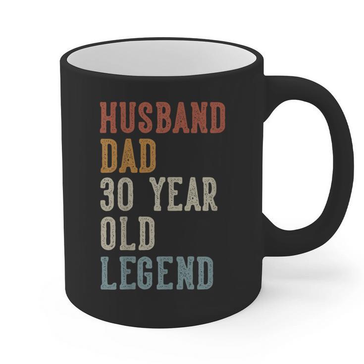 Husband Dad 30 Year Old Legend 30th Birthday Graphic Print Coffee Mug