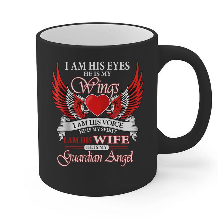 My Husband Is My Guardian Angel In Heaven Memory Memorial Graphic Print Coffee Mug My Husband Is My Guardian Angel In Heaven Memory Memorial Graphic Print Coffee Mug