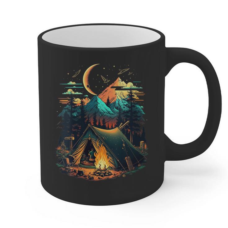Id Rather Be Camping Great Outdoors Love Glamping Introvert Graphic Print Coffee Mug
