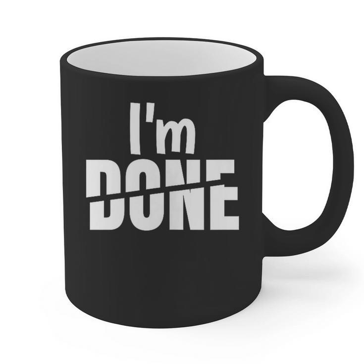 I'm Done Sarcastic Introvert Introversion Graphic Print Coffee Mug