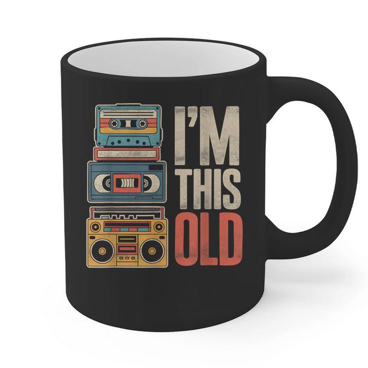 I'm This Old Vintage Cassette Tape Nostalgia Graphic Print Coffee Mug