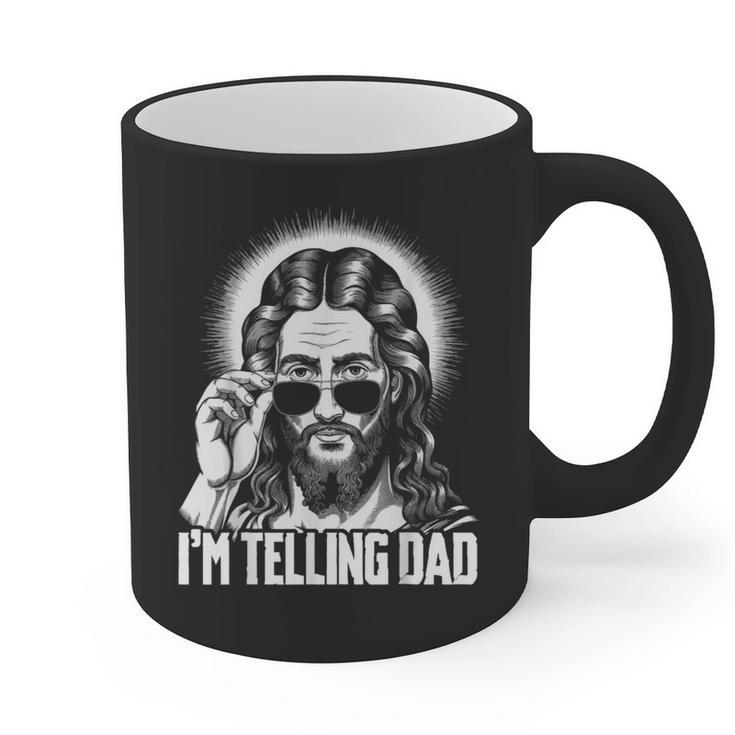 I'm Telling Dad Jesus Graphic Print Coffee Mug I'm Telling Dad Jesus Graphic Print Coffee Mug