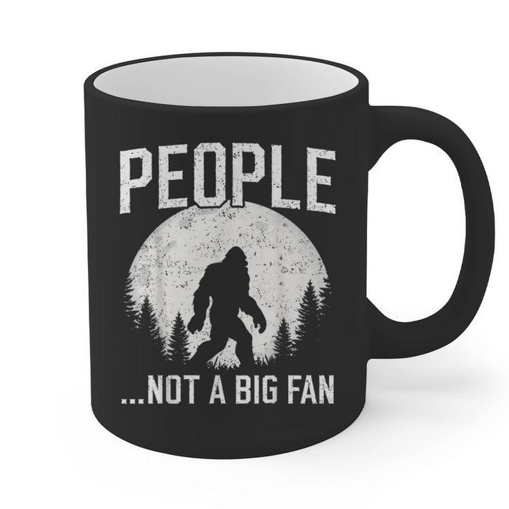 Introvert Bigfoot People Not A Big Fan Dad Joke Graphic Print Coffee Mug