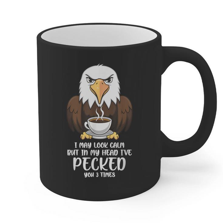 Introvert Eagle And Coffee Lovers Graphic Print Coffee Mug